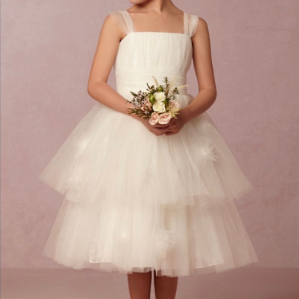 Watters and Watters Tulle Flower Girl Dress Sz 5